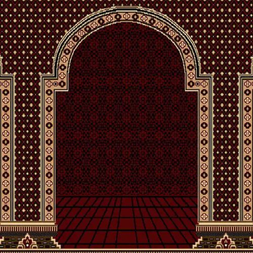 Maroon Masjid Carpet