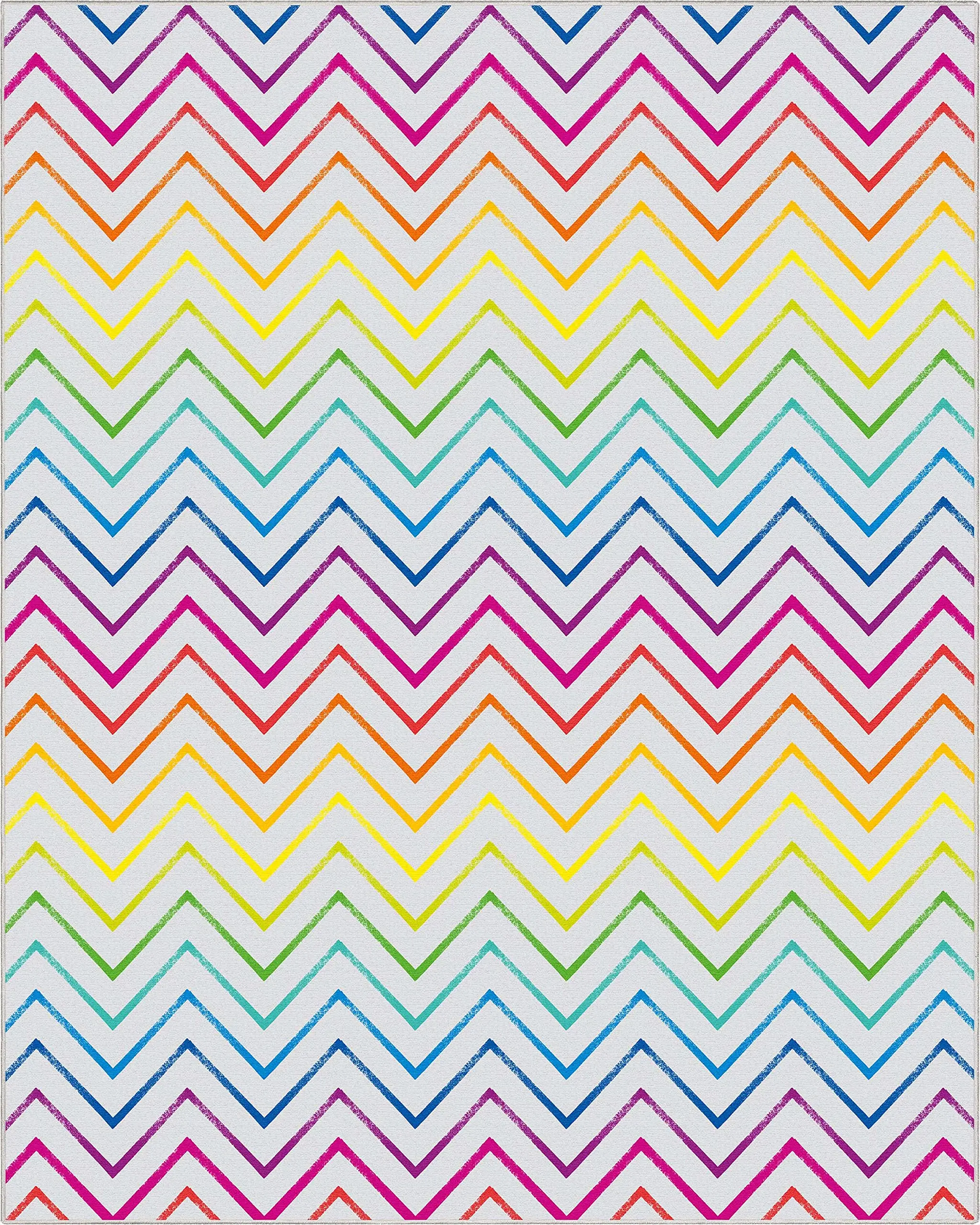 Chevron Rainbow Vibrant zigzag Mat - Image 2