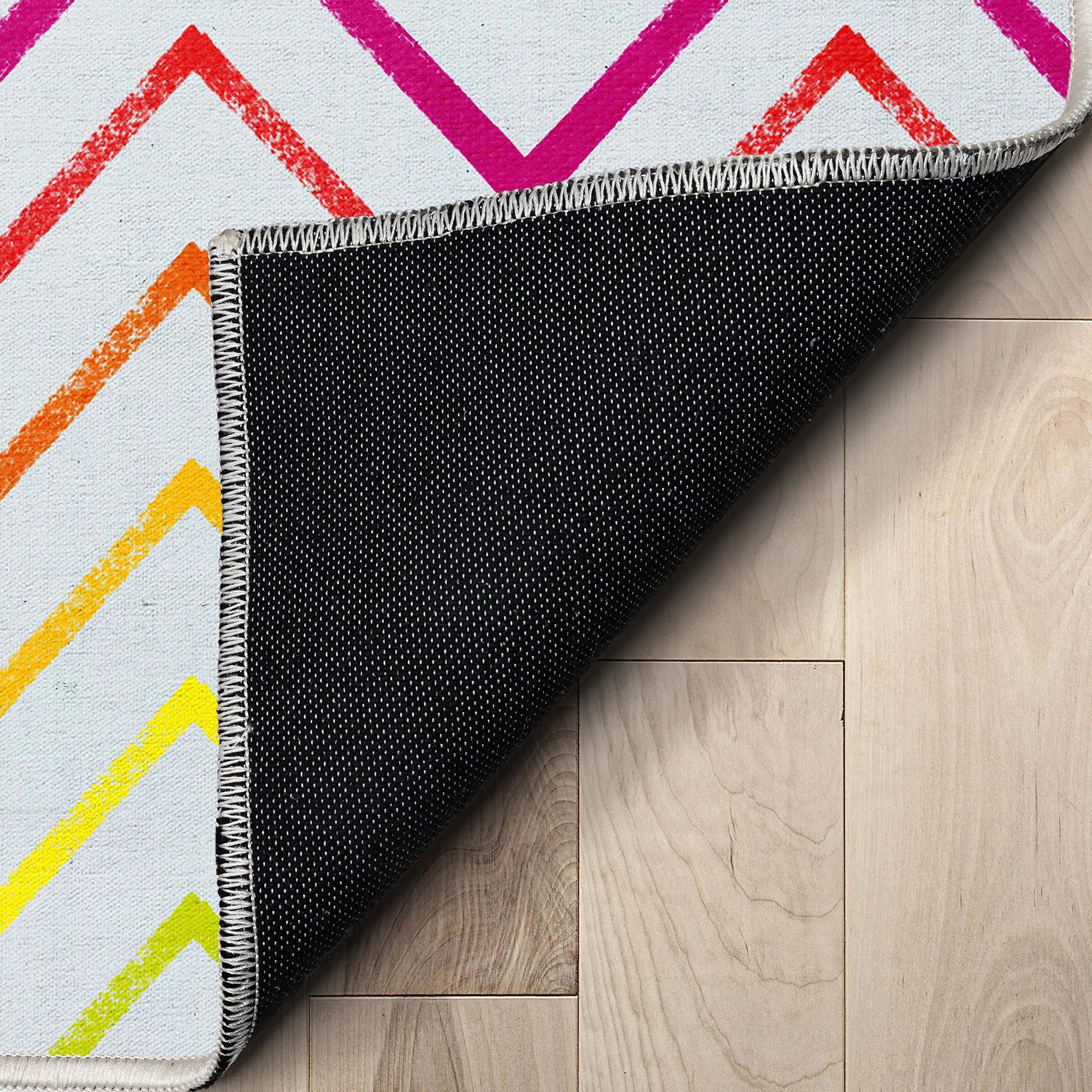 Chevron Rainbow Vibrant zigzag Mat - Image 3
