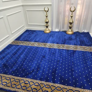 KHALID Navy Blue Masjid Carpet