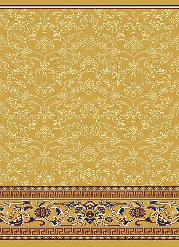 Luxurious Gold Mosque Carpet - Image 2
