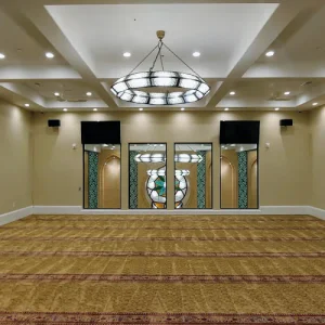 Luxurious Gold Mosque Carpet