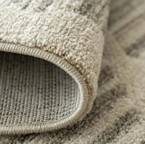 Zigzag Diamond Striped Cream Carpet - Image 3