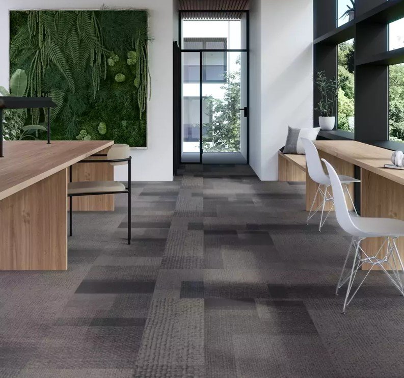 Rewoven Mono Grey Wall to Wall Office Carpet