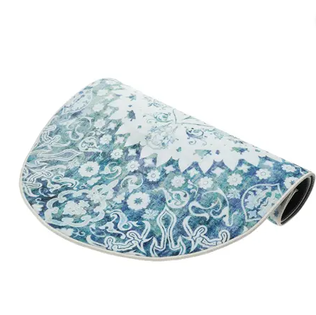 Manasek Al Mihrab Polyester Blue Prayer Mat