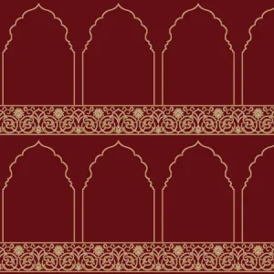 SHAH Maroon Serenity™ Masjid Carpet